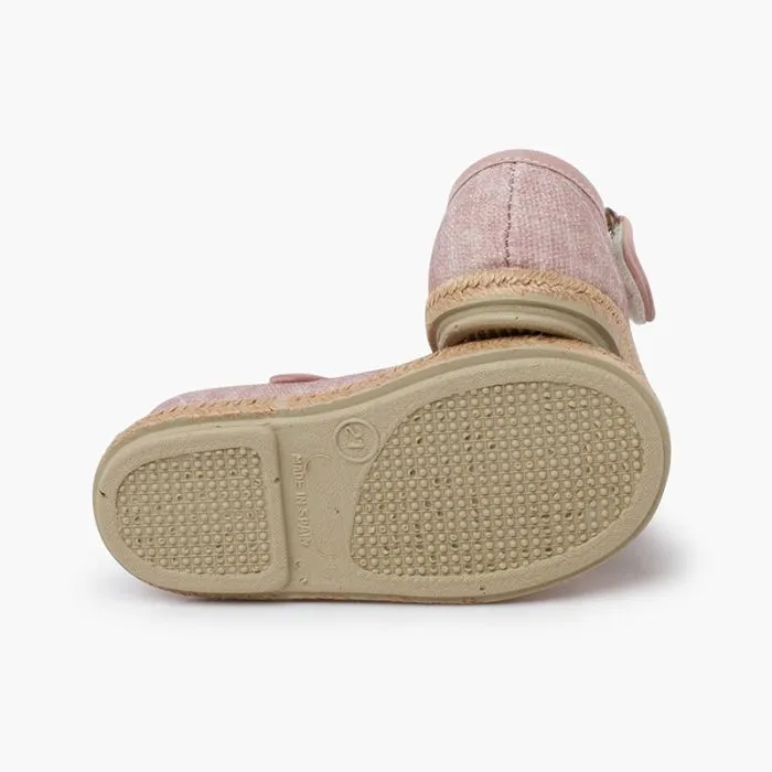 Chaussures babies coton biologique semelle jute