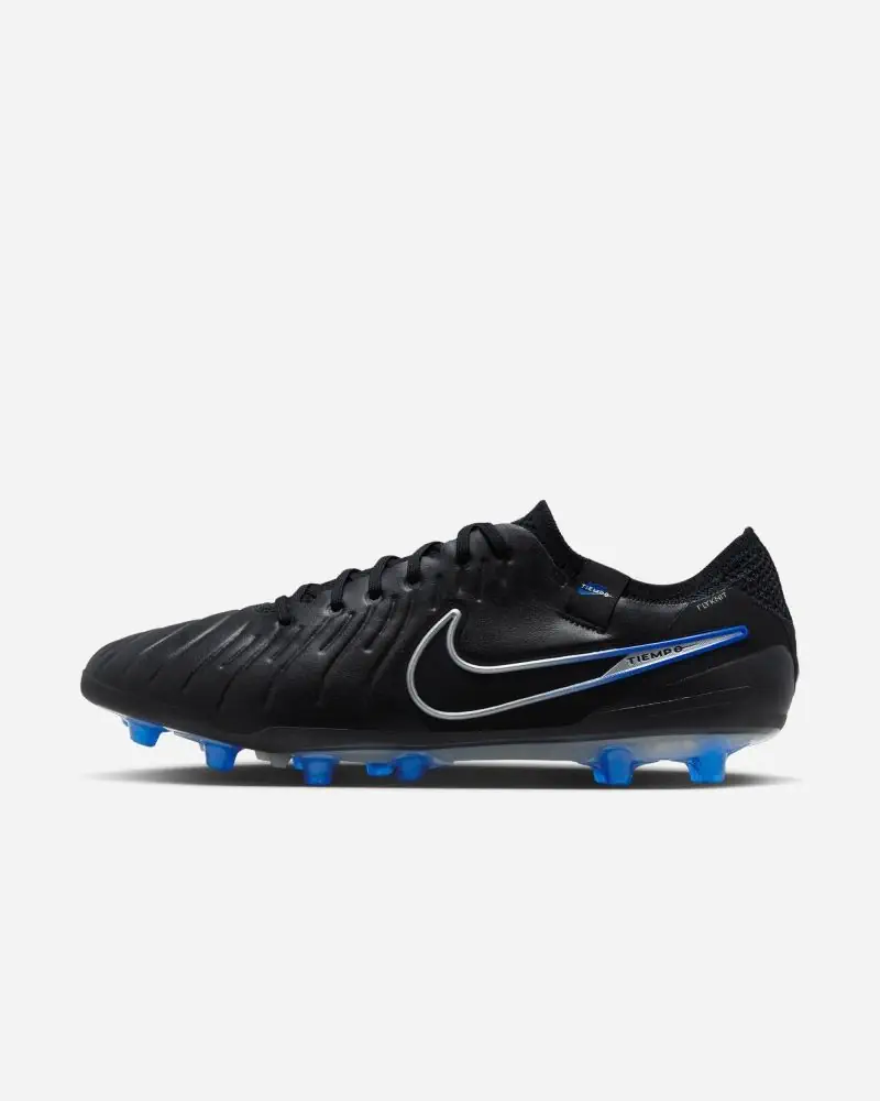 Chaussures de football Nike Tiempo Legend 10 Elite AG Noir & Bleu pour homme