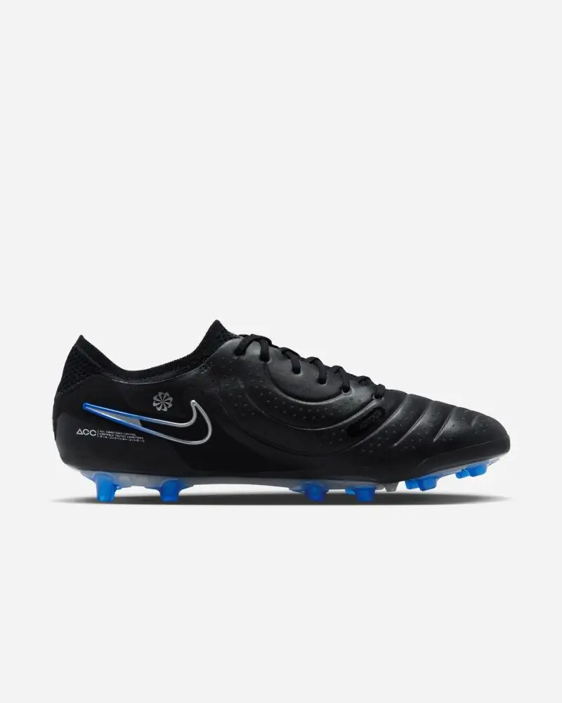 Chaussures de football Nike Tiempo Legend 10 Elite AG Noir & Bleu pour homme