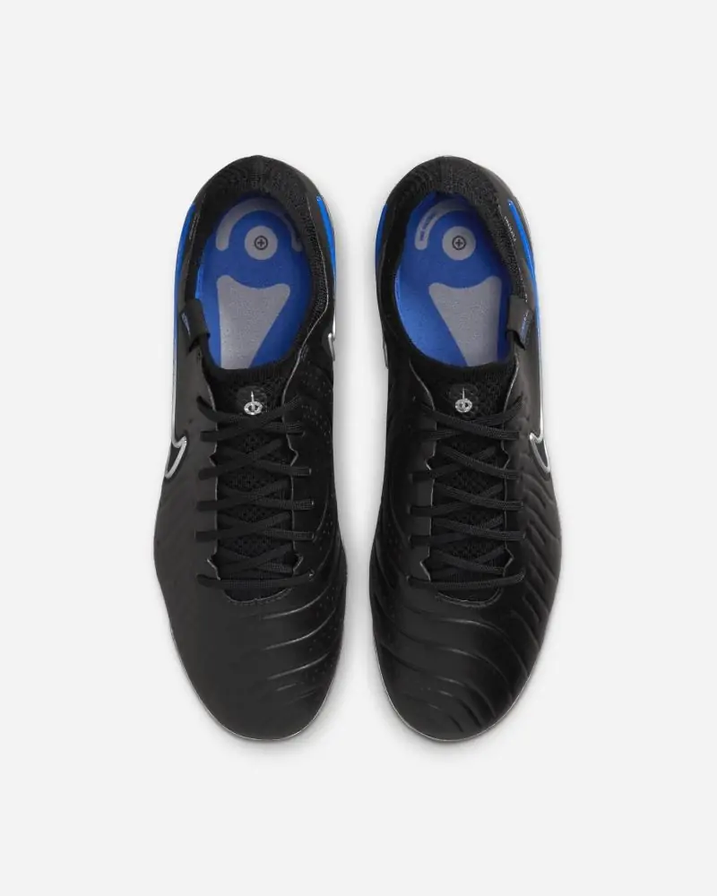 Chaussures de football Nike Tiempo Legend 10 Elite AG Noir & Bleu pour homme