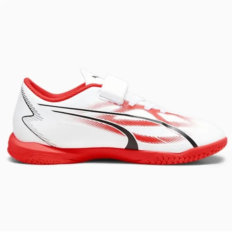 Chaussures de football Puma Ultra Play It V Jr 107538-01 blanche