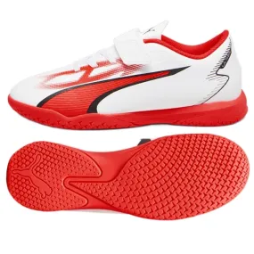 Chaussures de football Puma Ultra Play It V Jr 107538-01 blanche