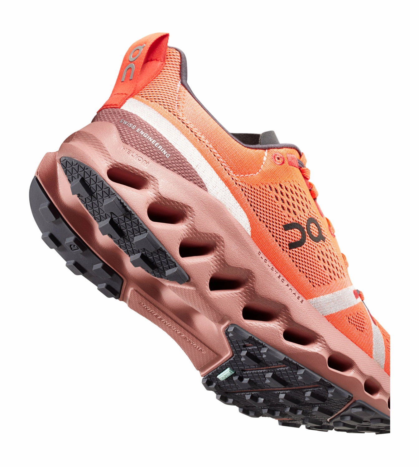 Chaussures de Trail On Running Femme Cloudsurfer Trail Flame Dustrose