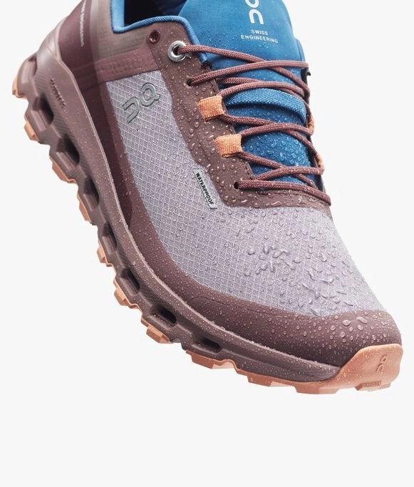 Chaussures de Trail On Running Women Cloudvista Waterproof Zinc Grape