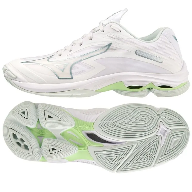 Chaussures de volley-ball Mizuno Wave Lightning Z7 W V1GC220037 blanche blanche