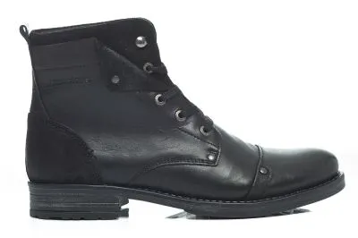 Chaussures homme Redskins Yedes noir.Cuir de vachette.