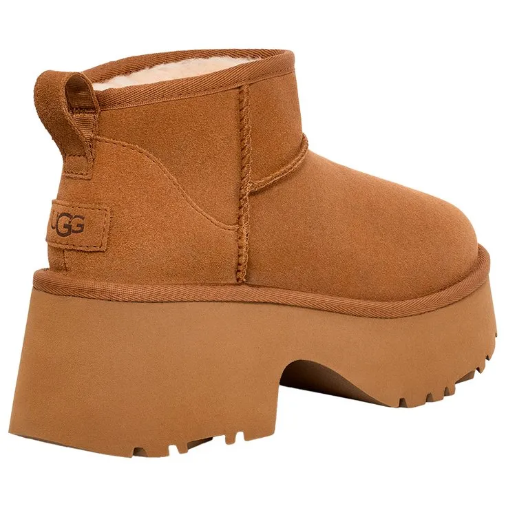 Chaussures UGG ---W Classic Ultra Mini New Heights Chestnut