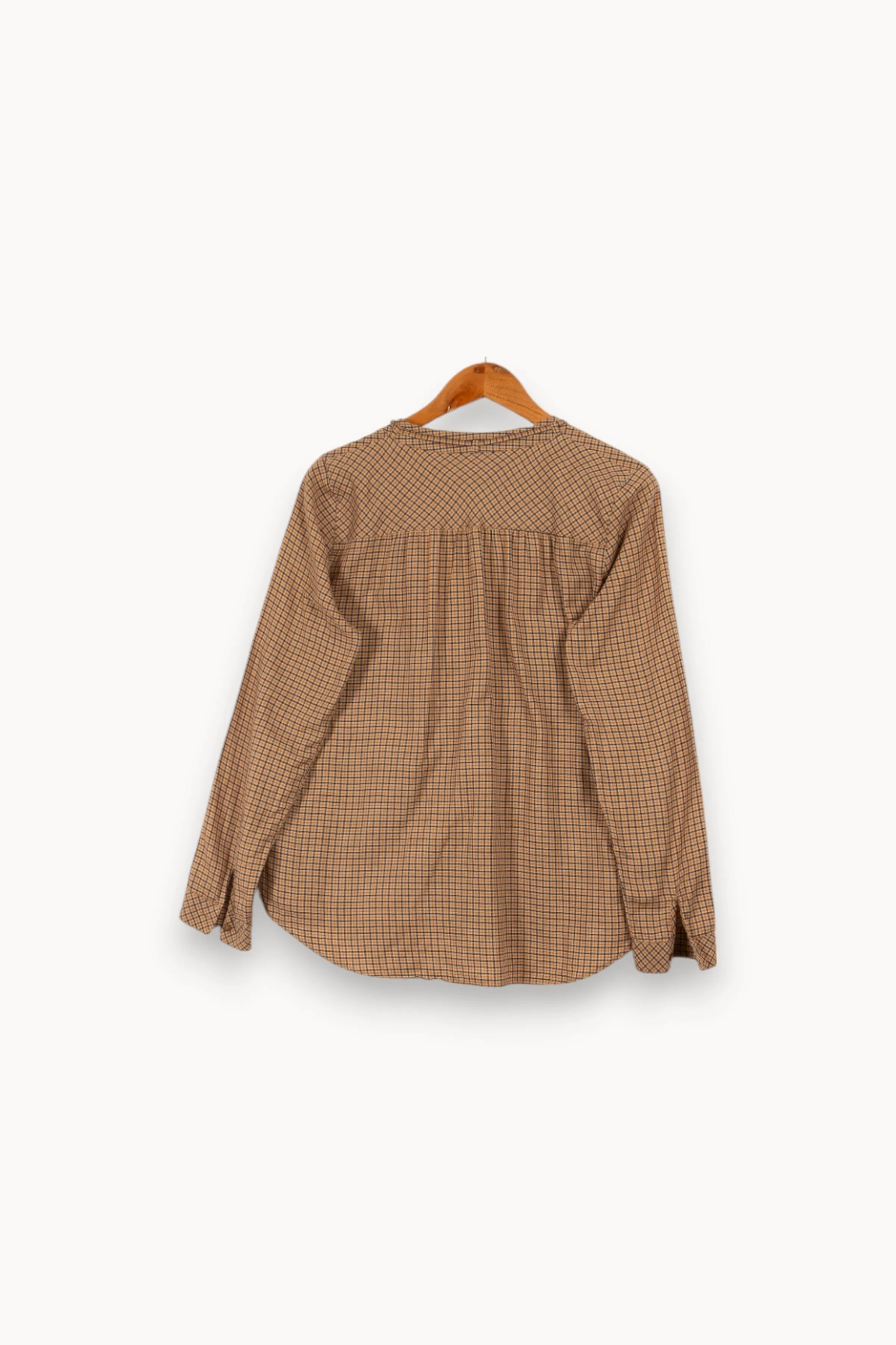 Chemise beige à carreaux - Taille L/40