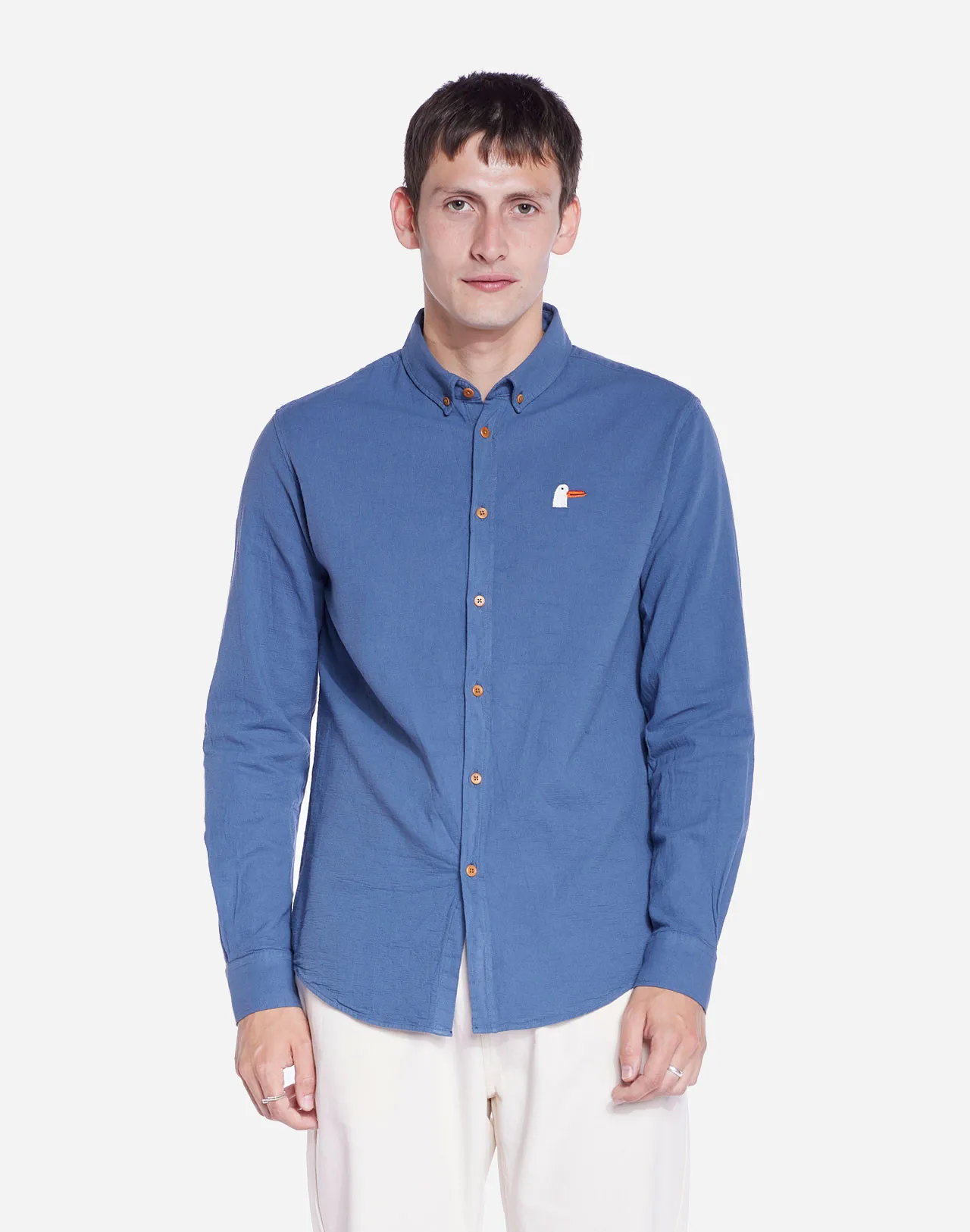 Chemise Classico Goosy bleu cobalt Taille L Couleurs Bleu cobalt