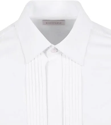 Chemise de smoking plissée Blanc SH-SMOK-CHARLES commander 