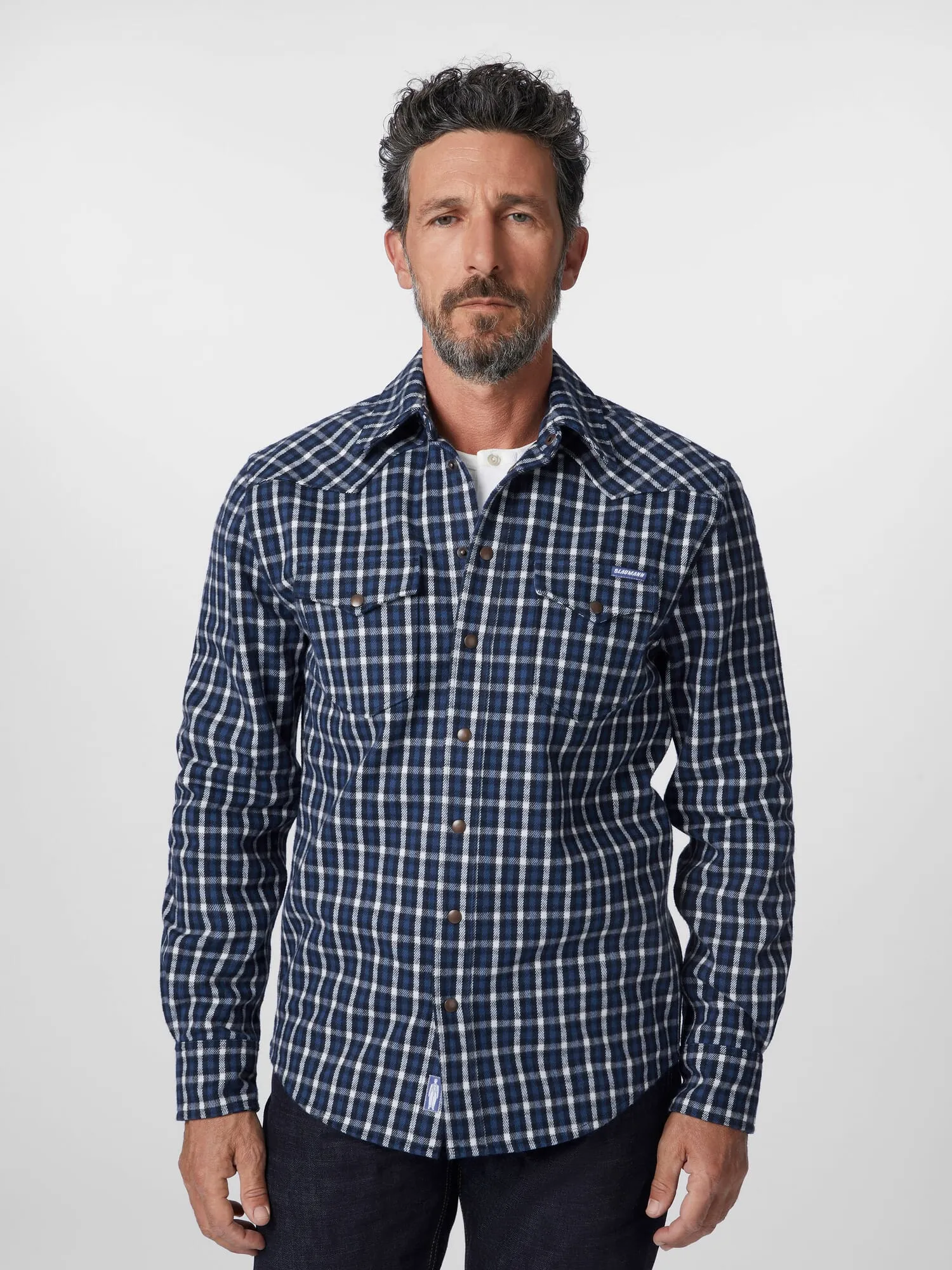 Chemise en flanelle à carreaux pour hommes