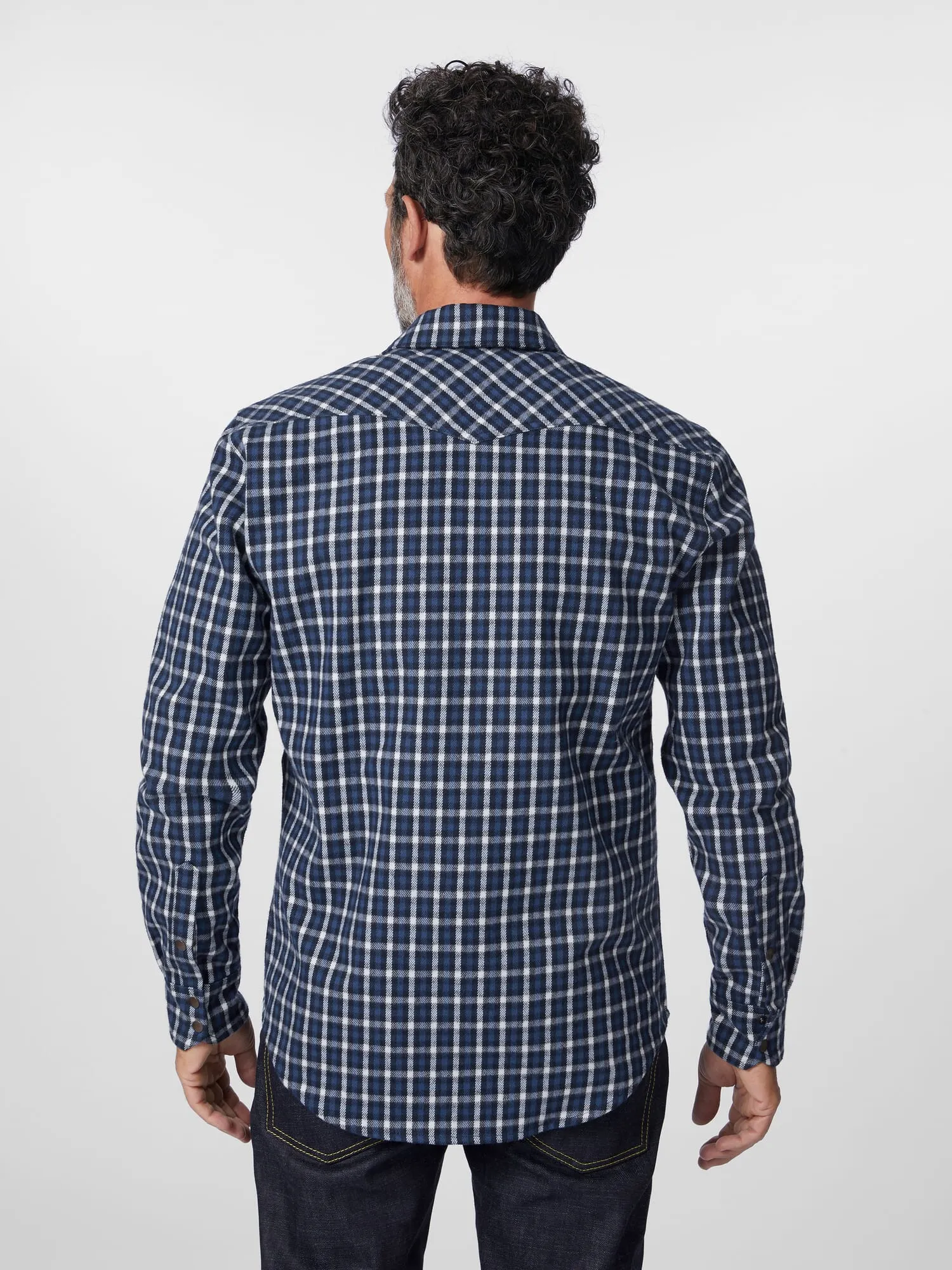 Chemise en flanelle à carreaux pour hommes