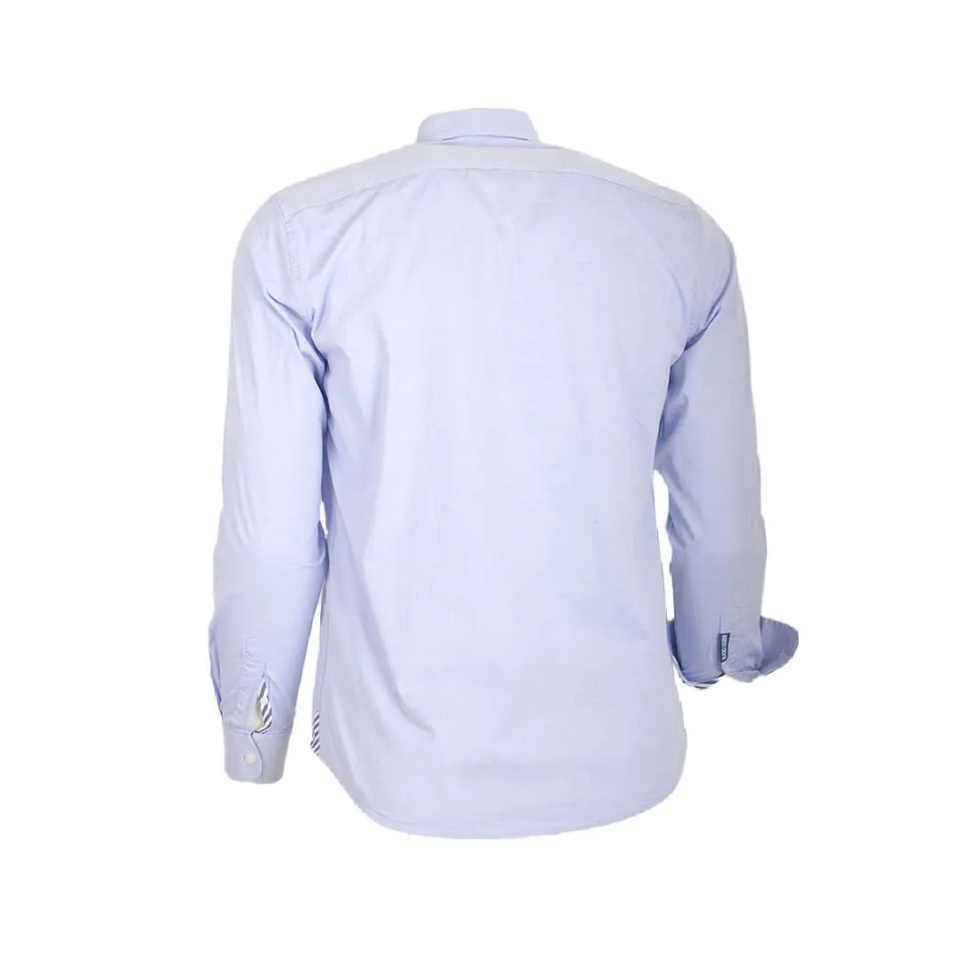 Chemise ml bleu ciel Oxford