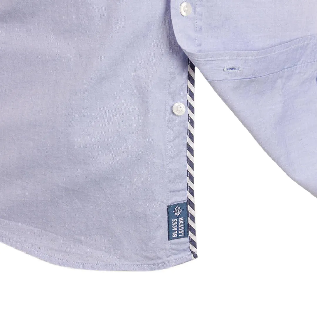 Chemise ml bleu ciel Oxford