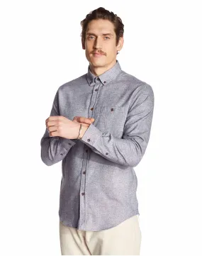 Chemise Nébulo marine chinée Taille XS Couleurs Bleu Marine