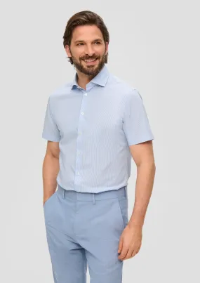 Chemise à manches courtes en coton stretch