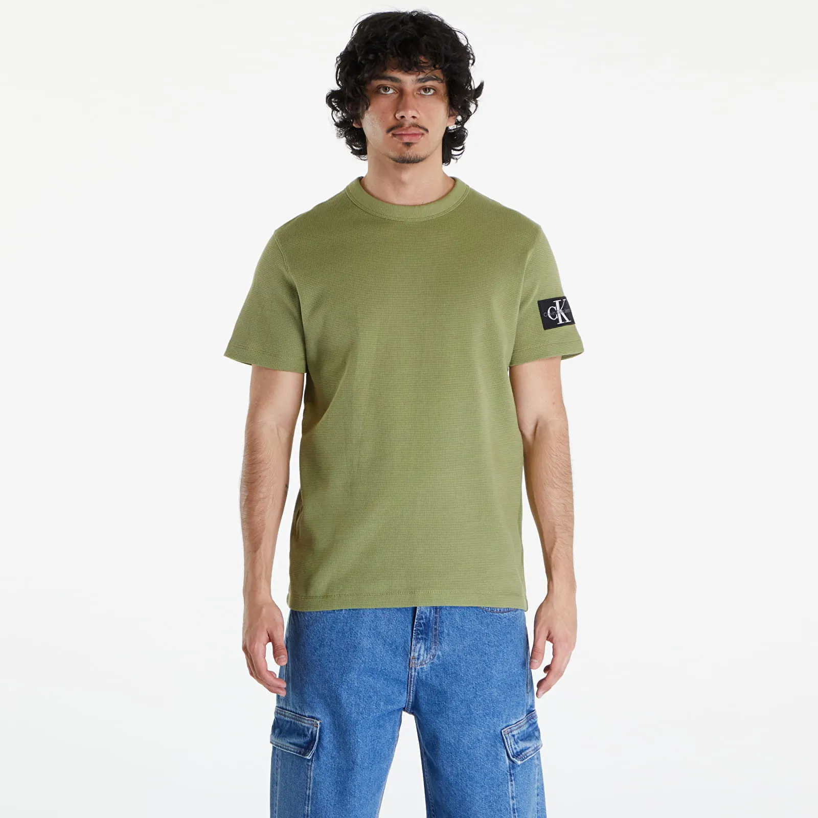 Cotton Waffle T-Shirt Dark Juniper