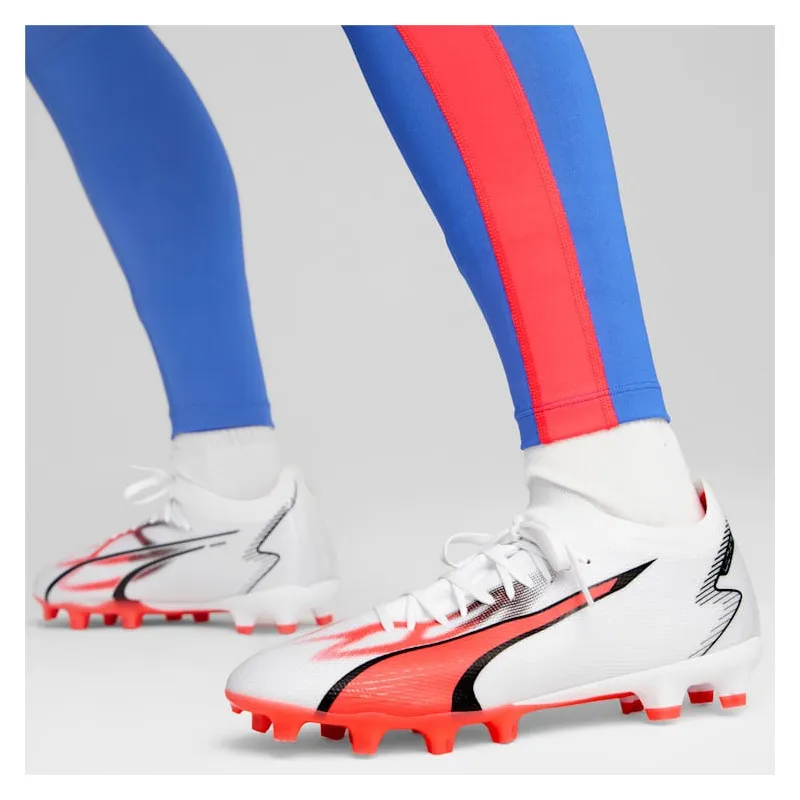 Crampons Puma Ultra Match FG/AG - White-Black-Fire Orchid - 107347 01