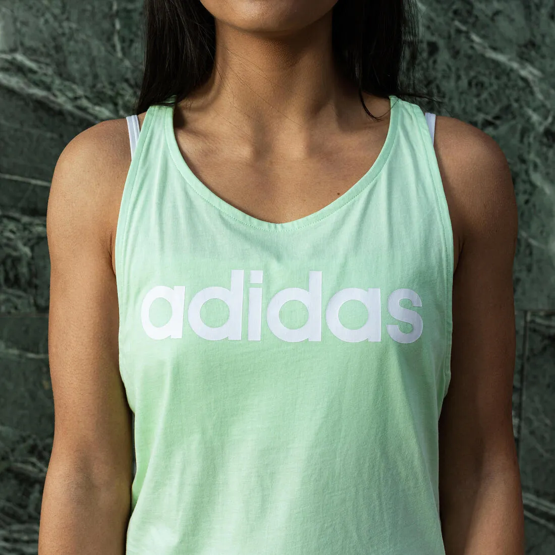 DEBARDEUR DE FITNESS SOFT TRAINING ADIDAS FEMME VERT