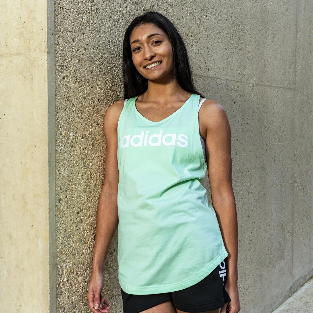 DEBARDEUR DE FITNESS SOFT TRAINING ADIDAS FEMME VERT