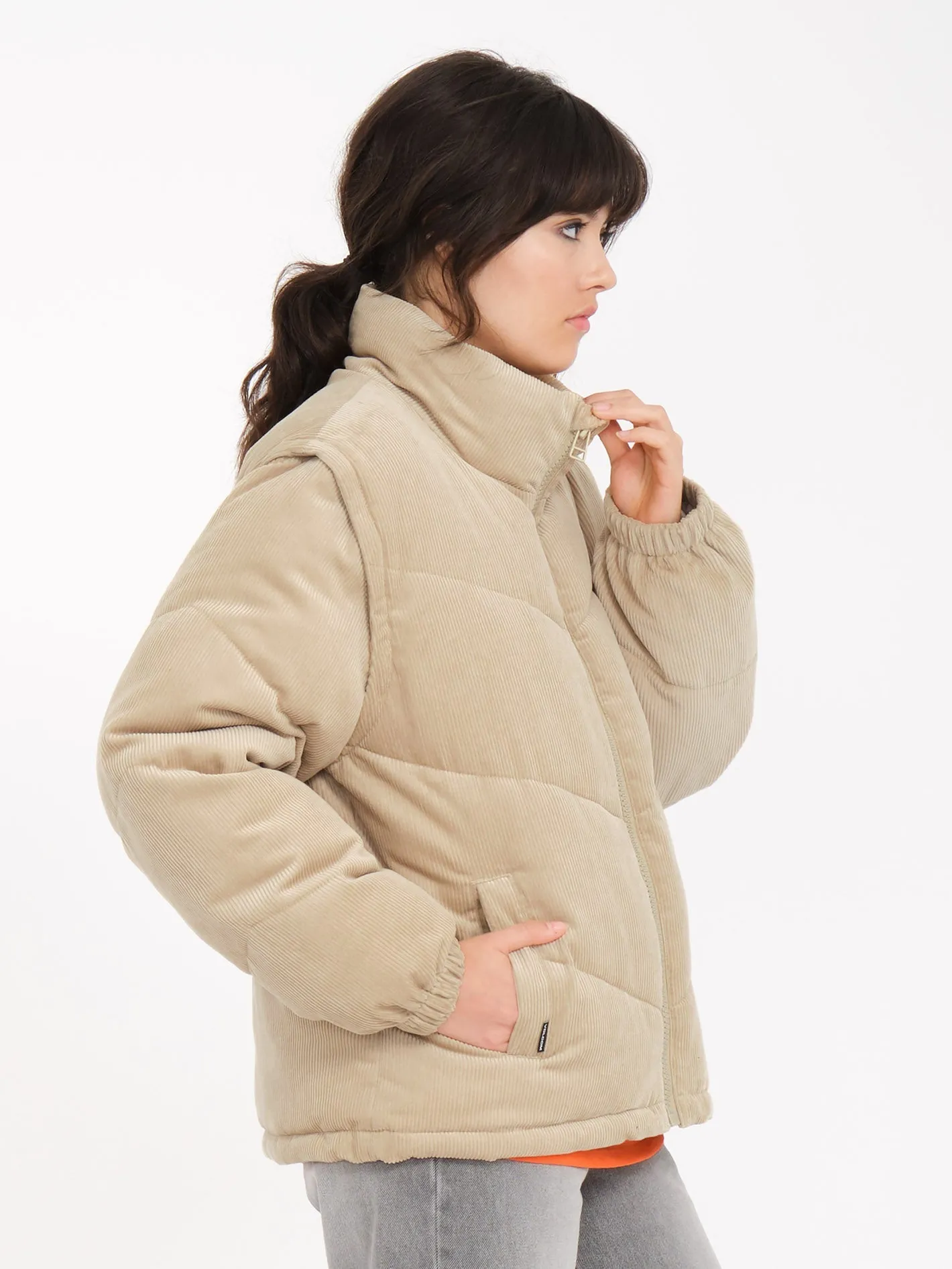 Doudoune Cord'N Puff - KHAKI