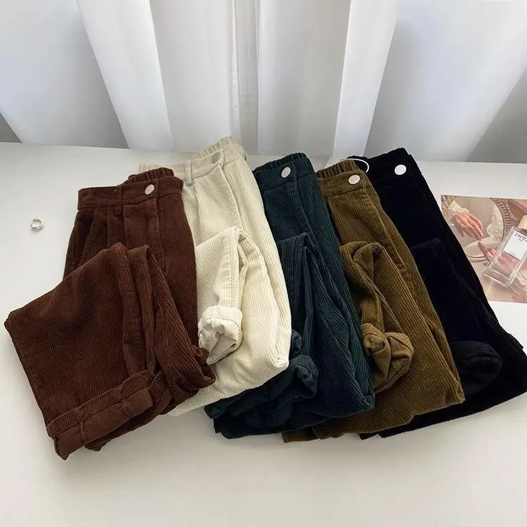 Edith - Pantalon baggy en velours ctelé