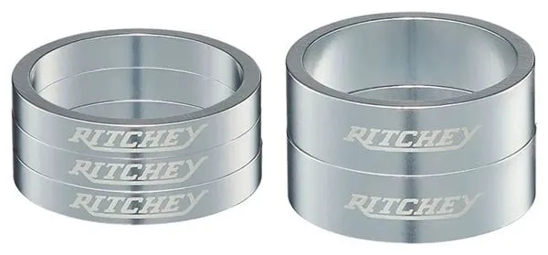 Entretoises Ritchey 29mm | 2x10mm+3x5mm | Argent