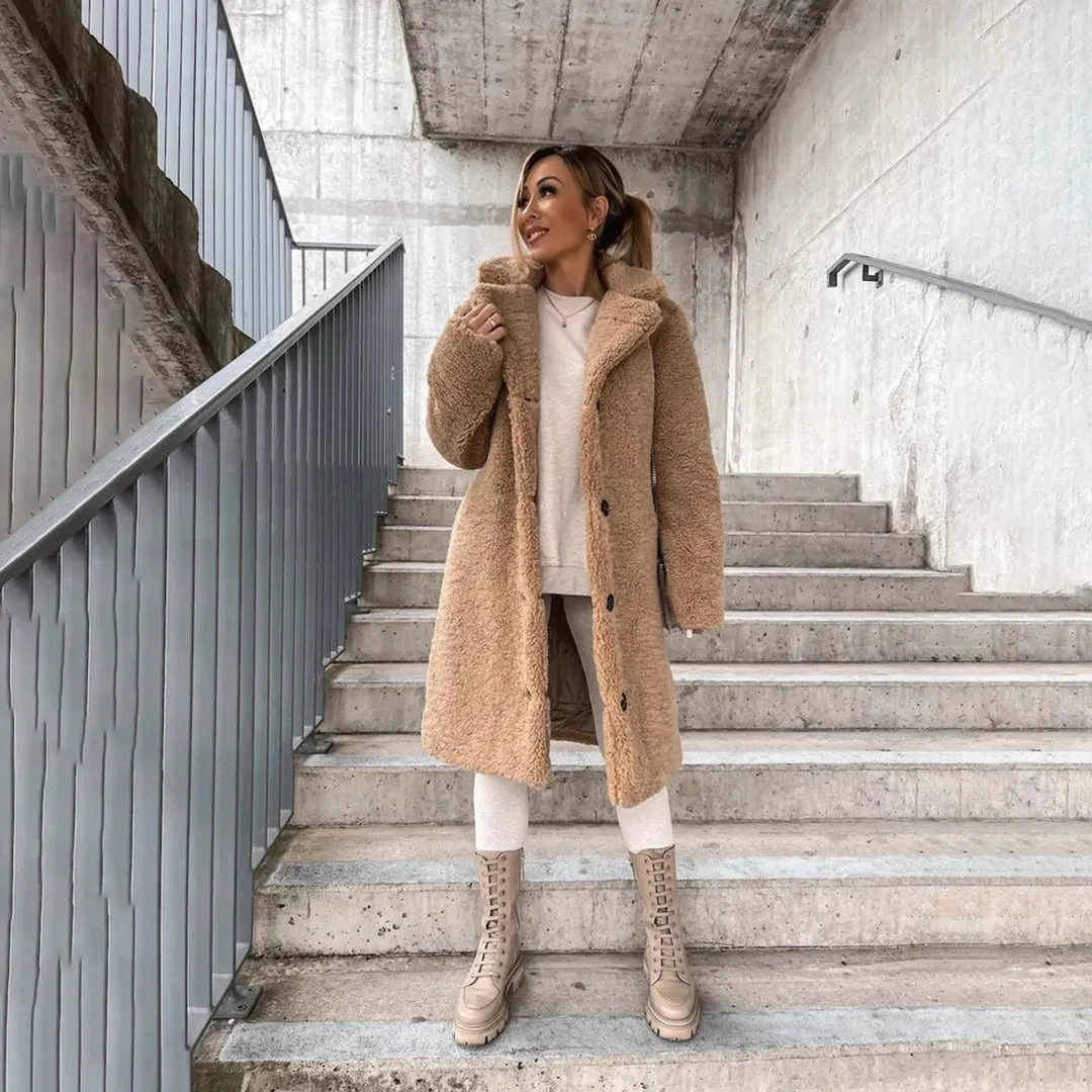 Fiora | Manteau Long d'Hiver Femme légant et Doux