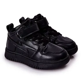 FR1 Chaussures de sport hautes pour enfants Noir Bartnie le noir