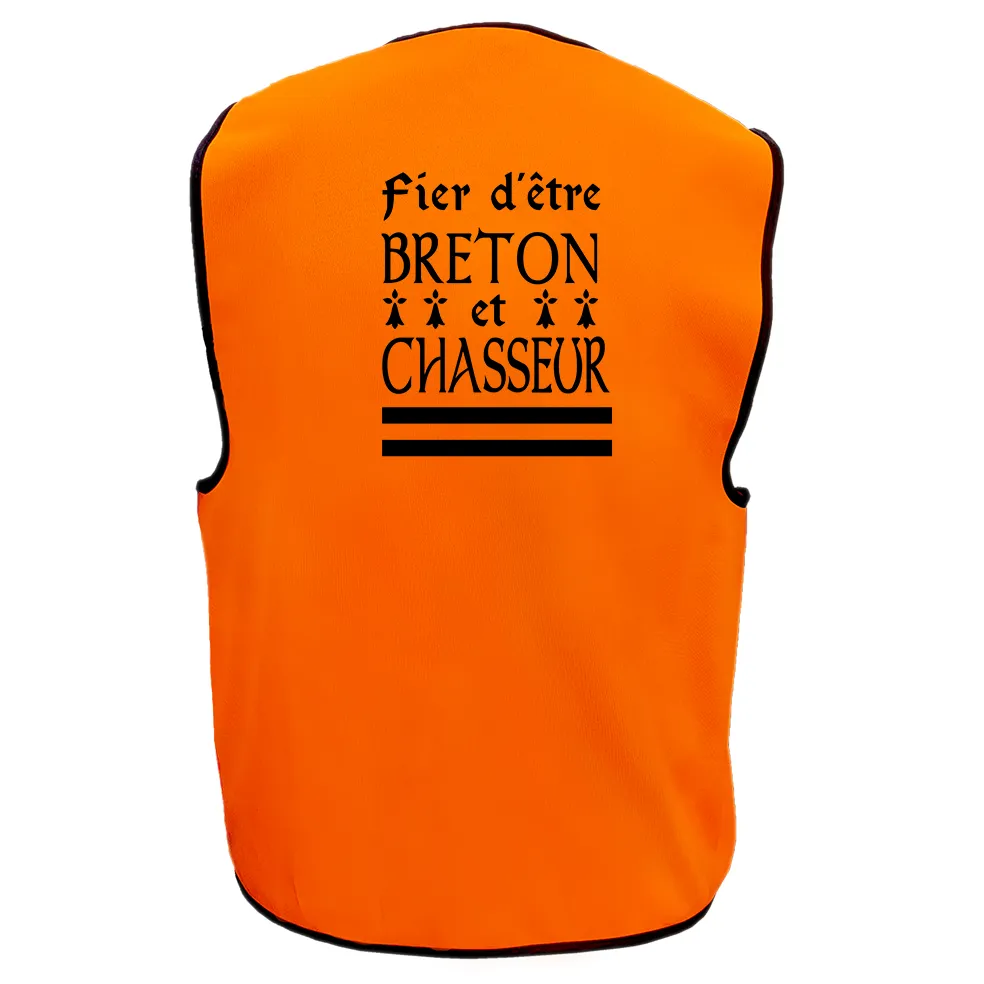 Gilet de chasse – Fier d’être Breton et Chasseur