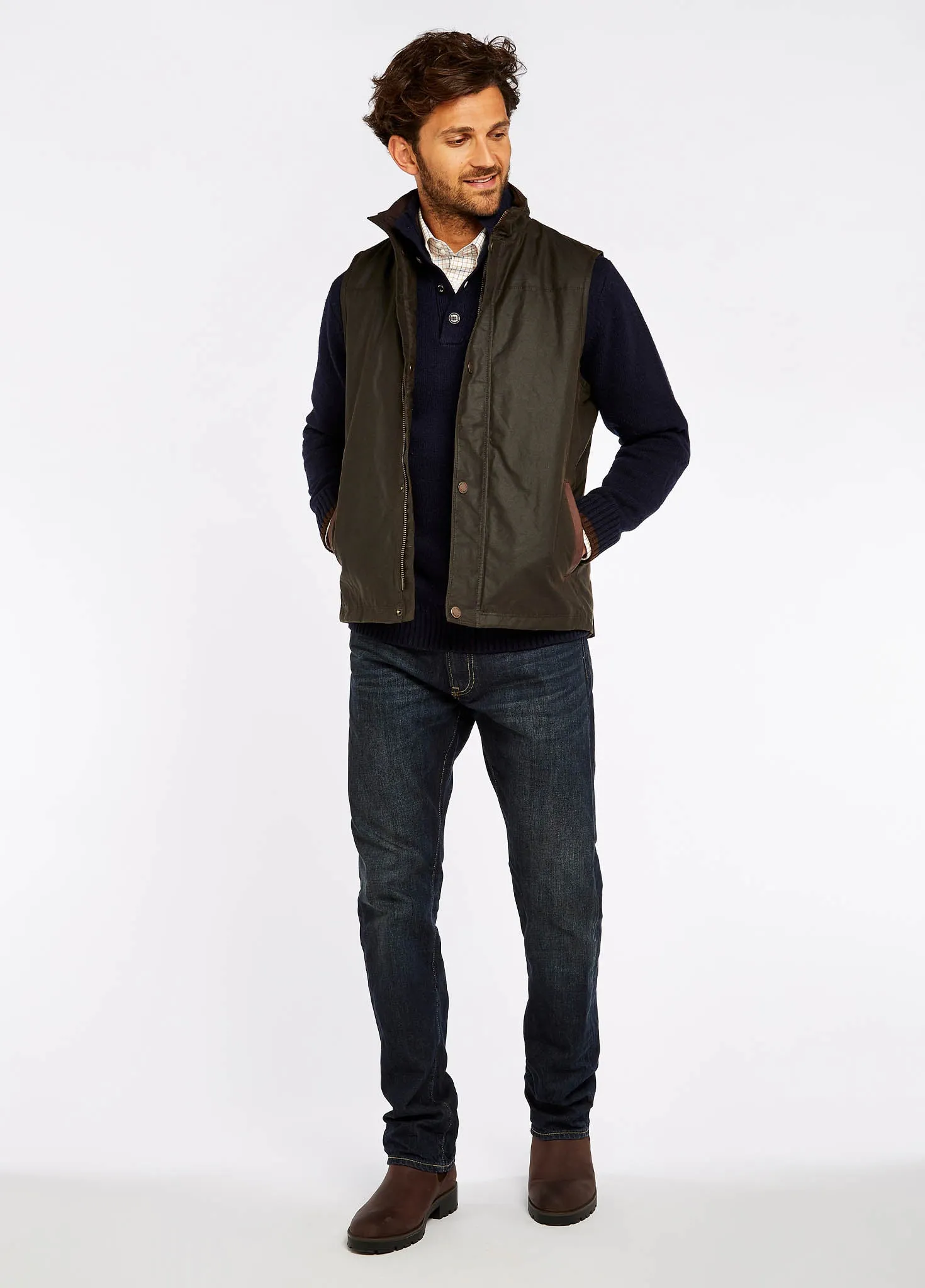 Gilet Mayfly Wax- Olive