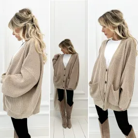 Gilet oversize taupe