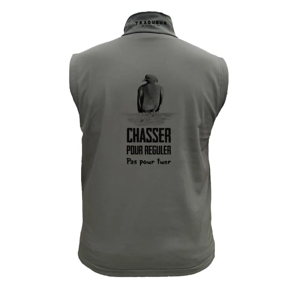 Gilet softshell  – Chasser pour réguler pas pour tuer palombe