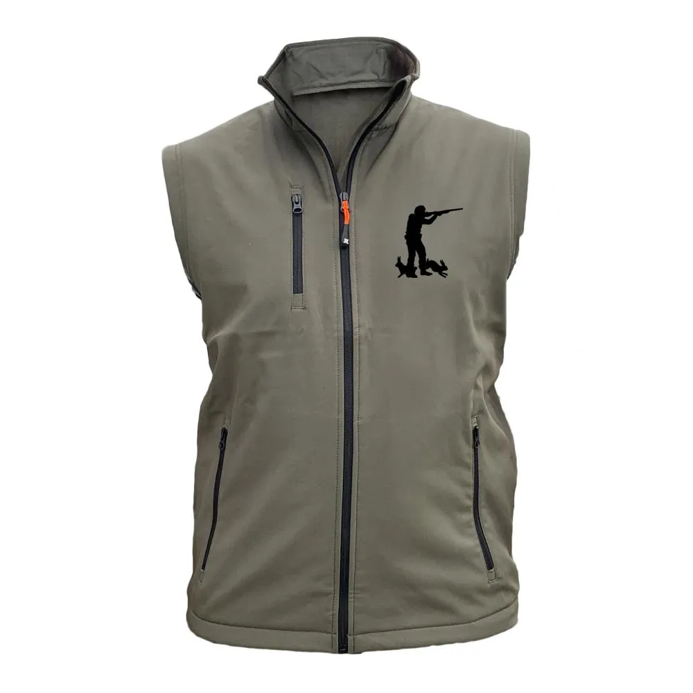 Gilet softshell –  Chasseur et lièvres