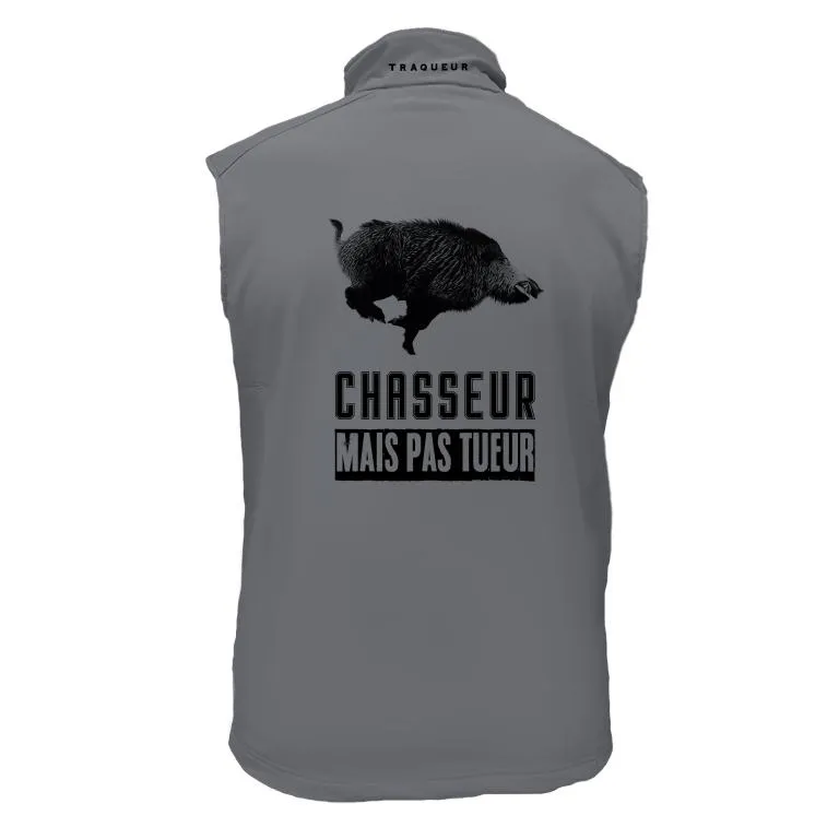 Gilet softshell  – Chasseur mais pas tueur