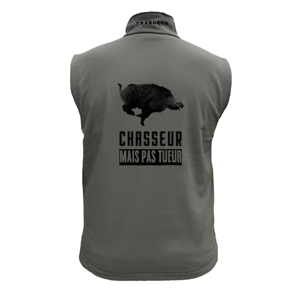 Gilet softshell  – Chasseur mais pas tueur