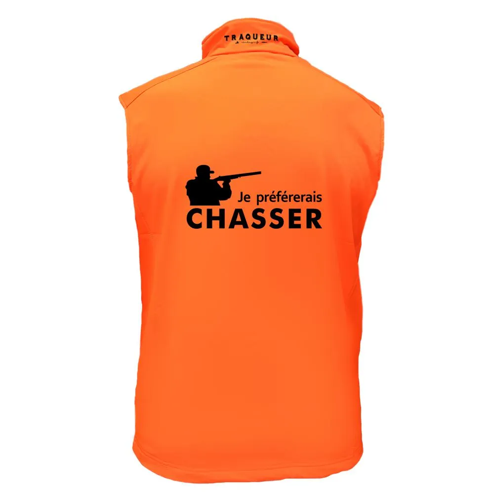 Gilet softshell – Je préférerais chasser