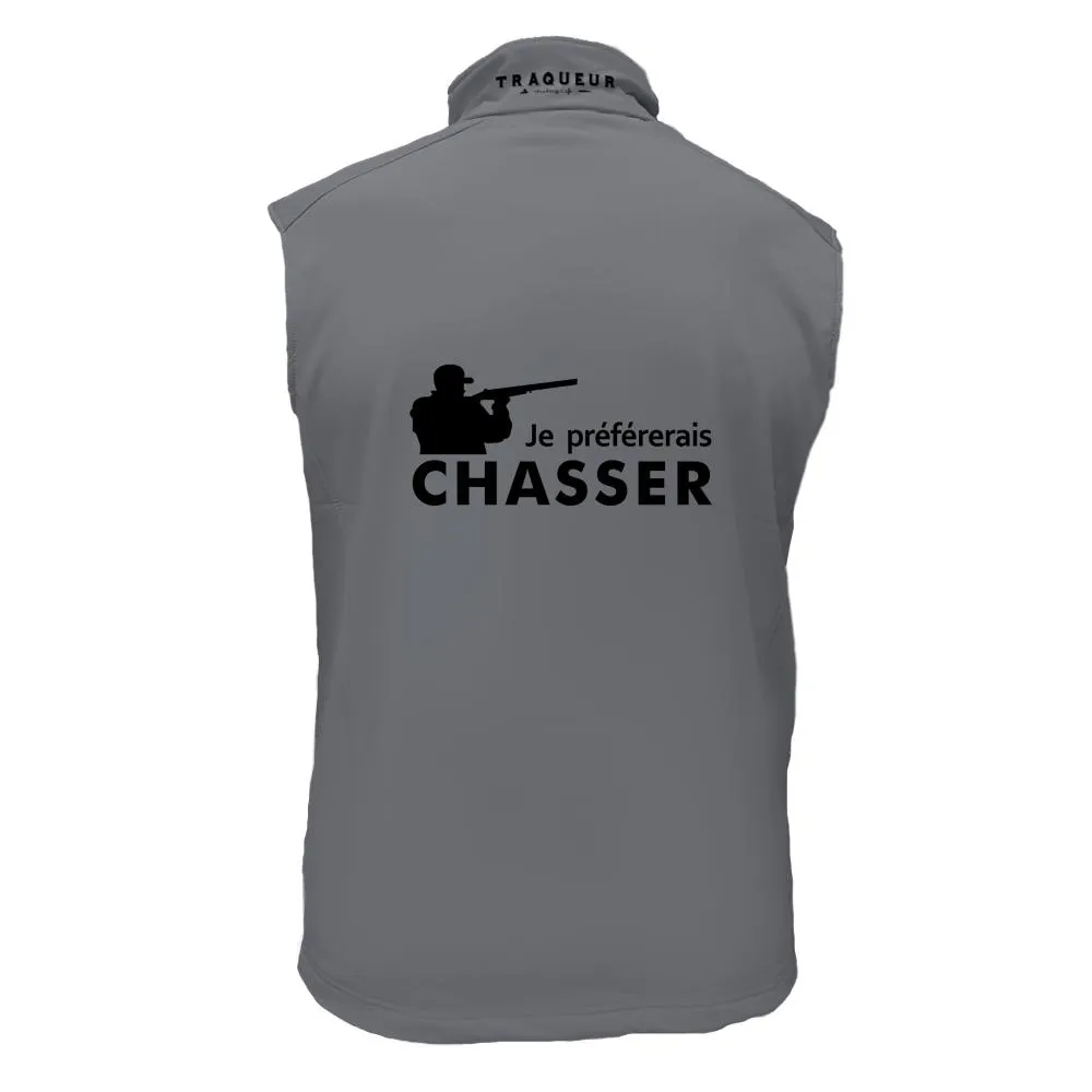 Gilet softshell – Je préférerais chasser