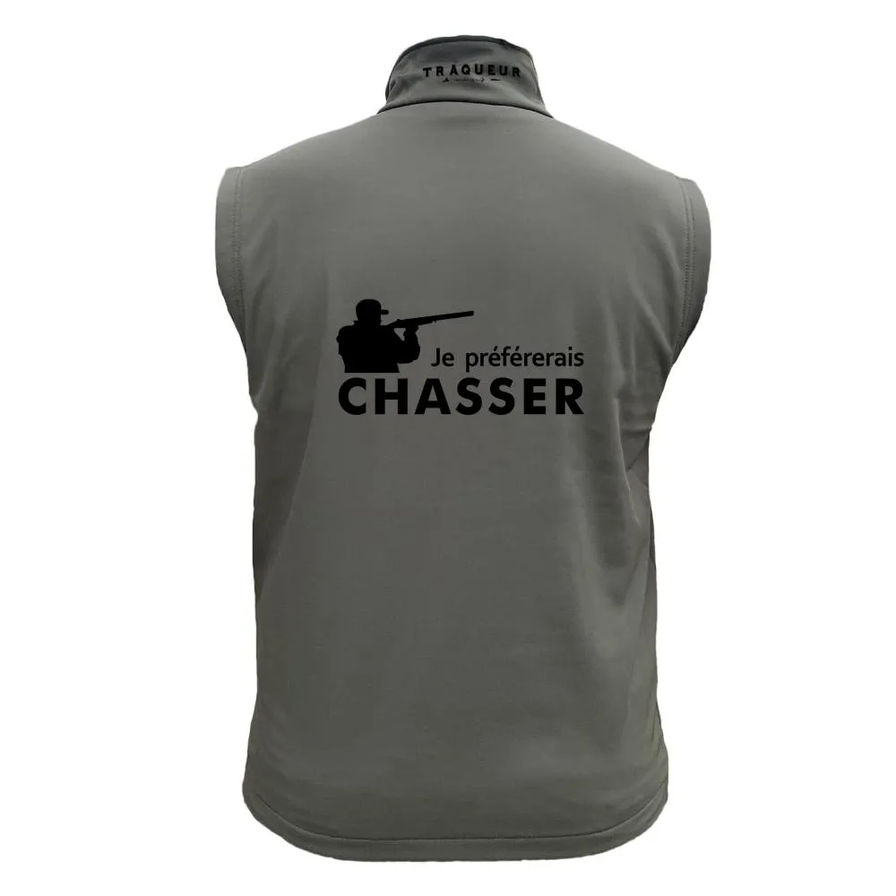 Gilet softshell – Je préférerais chasser