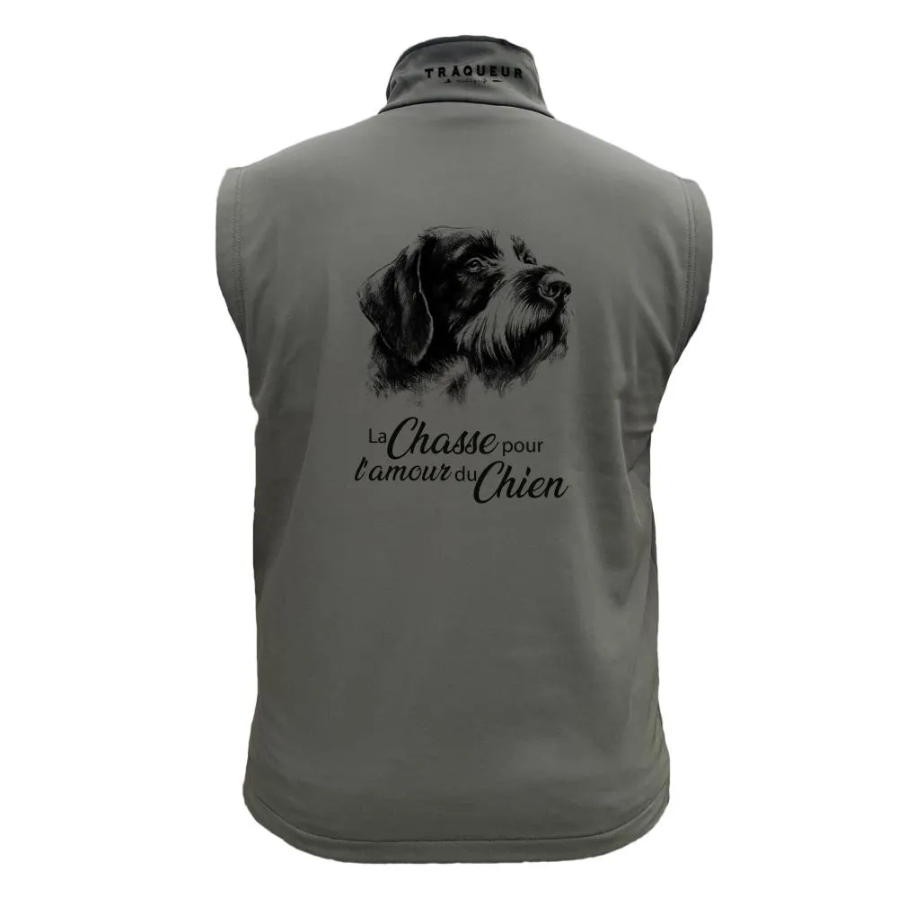 Gilet softshell  – Pour l’amour du chien Griffon Korthals