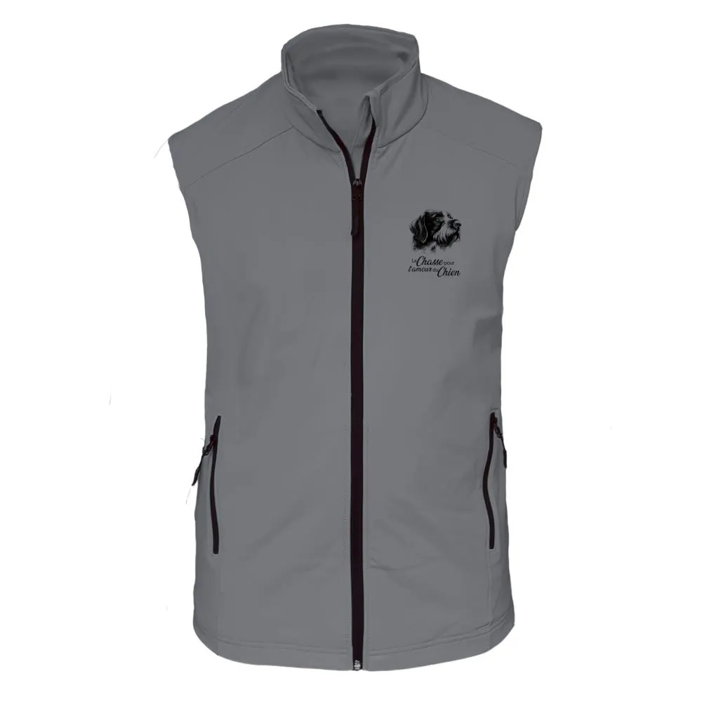 Gilet softshell  – Pour l’amour du chien Griffon Korthals