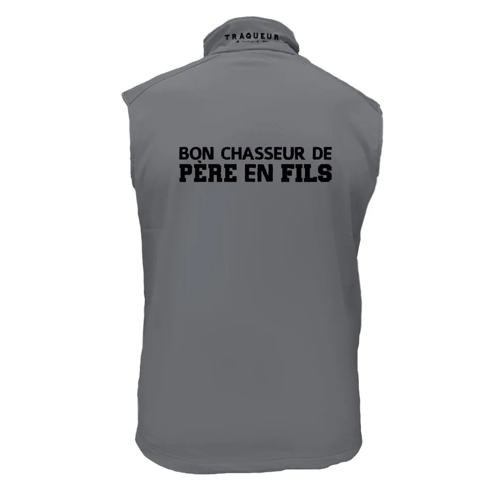 Gilet softshell – Bon chasseur de Père en Fils