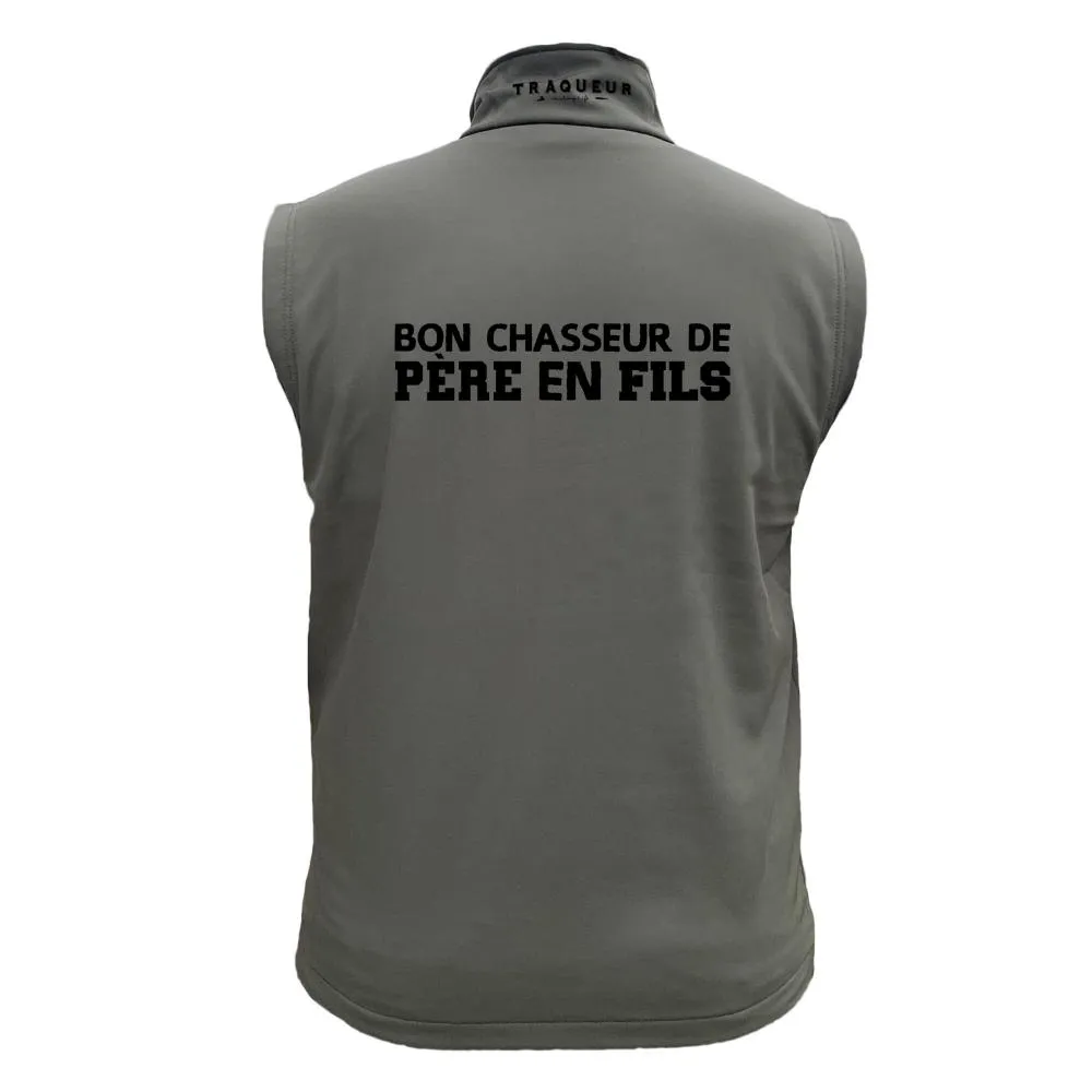 Gilet softshell – Bon chasseur de Père en Fils