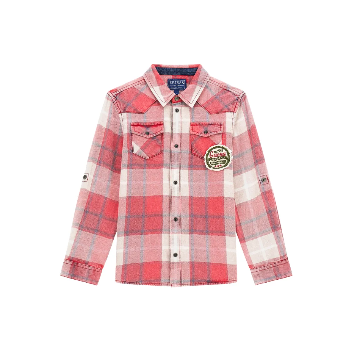 Guess Chemise  Manches Longues Flannelle Adj 8-16 Ans - Enfant