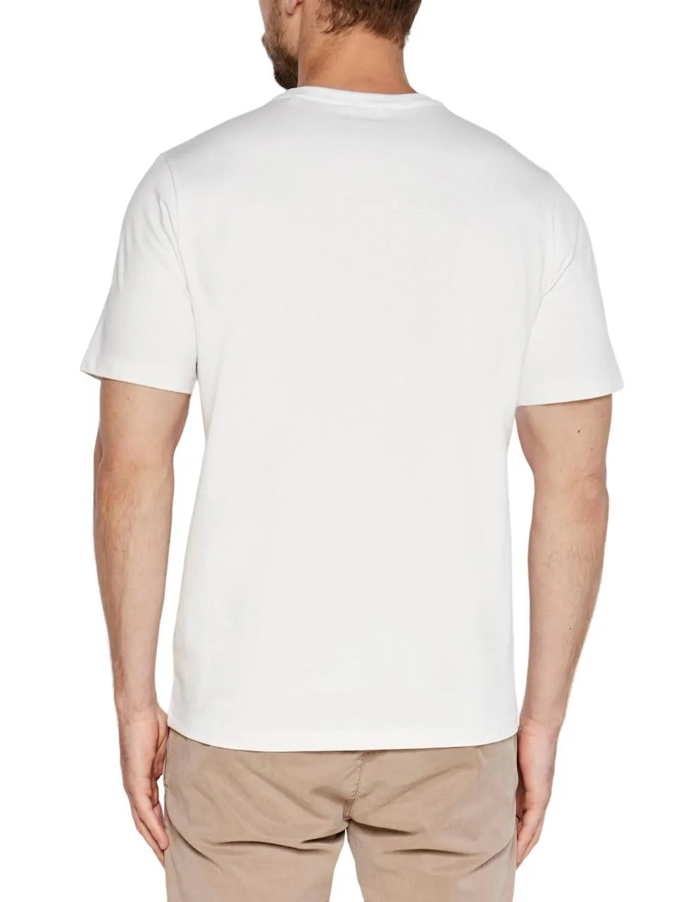 Guess Patch T-Shirt En Cotton Blanc Pur - Achetez À Prix Outlet!