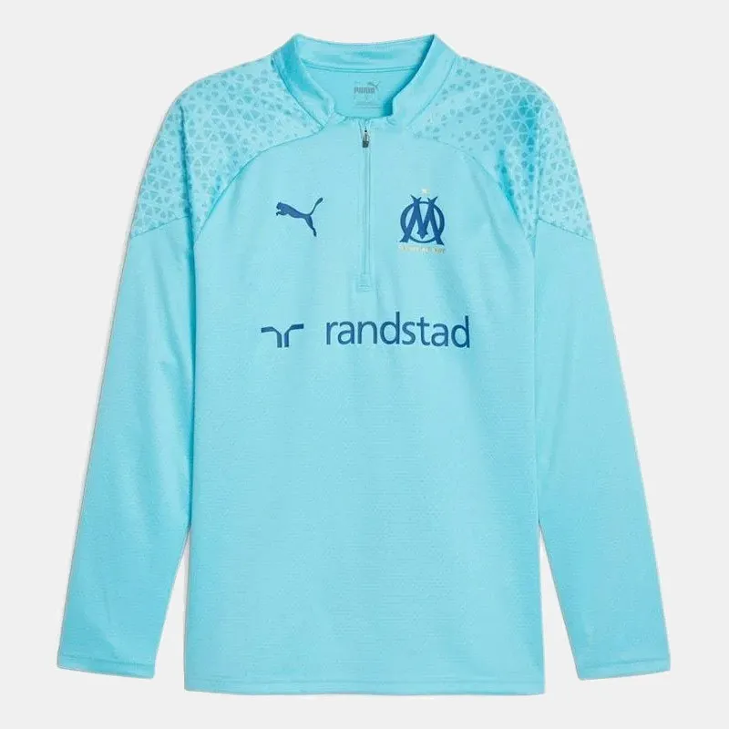 Haut d'entraînement homme Puma Olympique De Marseille - Bleu ciel