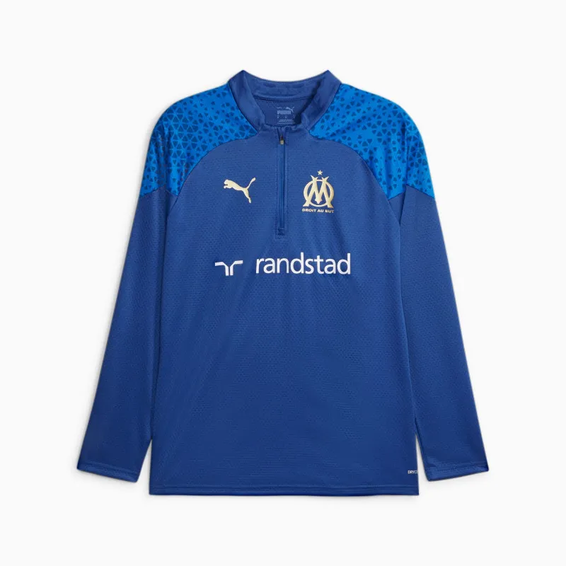 Haut d'entraînement homme Puma Olympique De Marseille - Bleu roi