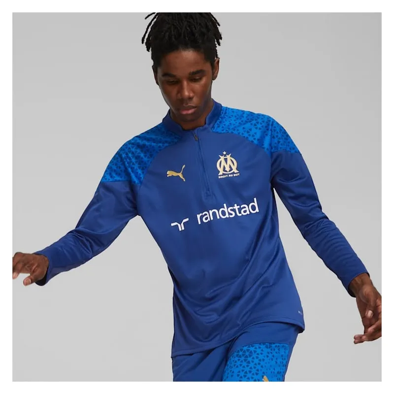 Haut d'entraînement homme Puma Olympique De Marseille - Bleu roi