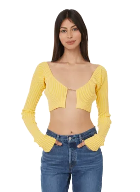 JACQUEMUS  La Maille Pralu - Jaune