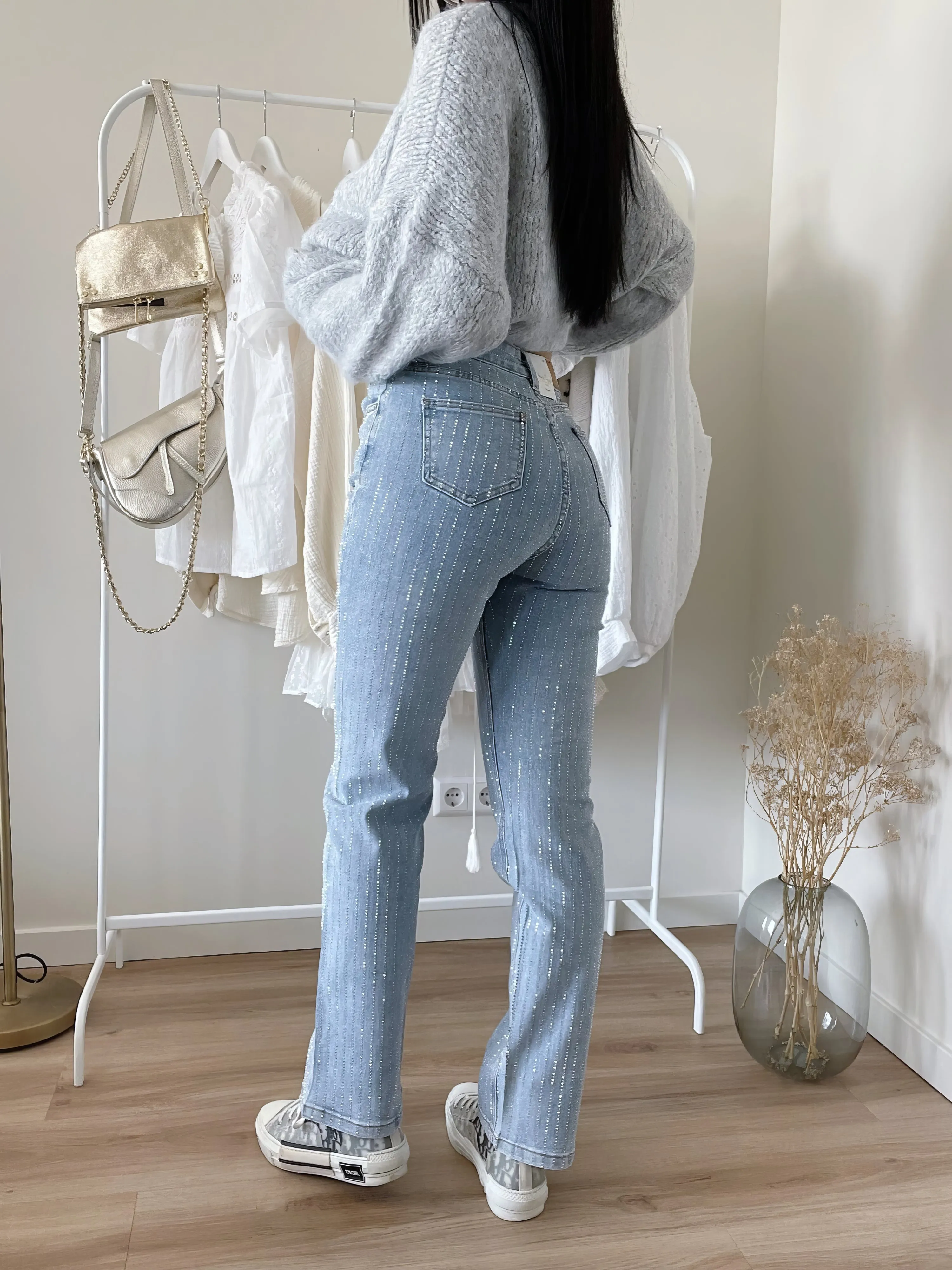 Jean pailleté pour femmes - Tendance - Fogella - Stylé et confortable